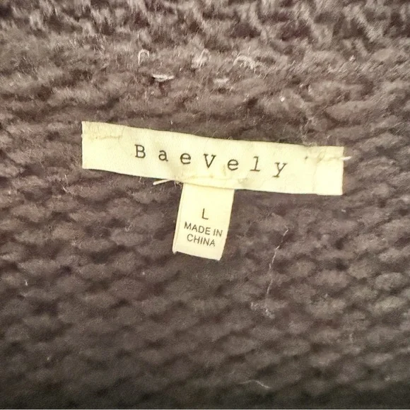 Baevely 3D Flower Cardigan Black Cream Yellow Daisies Oversized L - Picture 4 of 10